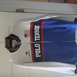 Polo tennis us open track zip sweater